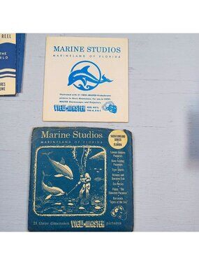 Vintage View Master Marine Studios Marineland Florida 3 Reel Set + Booklet